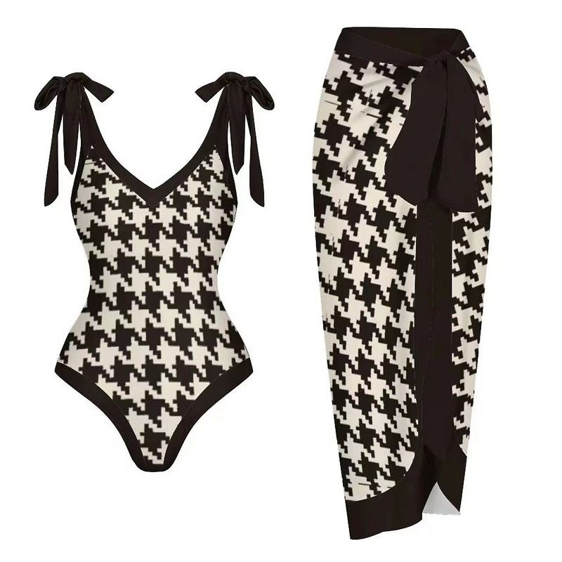 Bikini con gonna da spiaggia sexy e sottile con copertina conservatrice_voghion.com