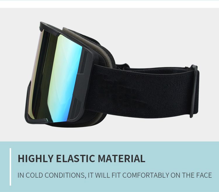 Suministros de esquí: Gafas de esquí, gafas de esquí para exteriores de alta definición, coloridas, resistentes al viento y a los rayos UV._voghion.com