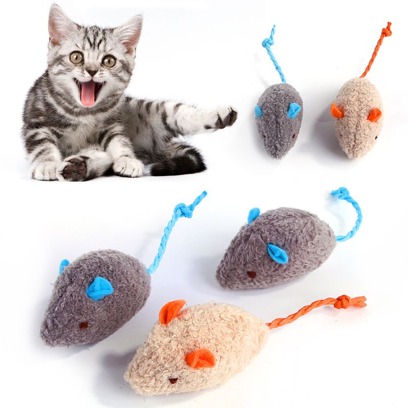 New Product Plush Catnip Mouse Cute Design Cat Interactive Pet Toy_voghion.com