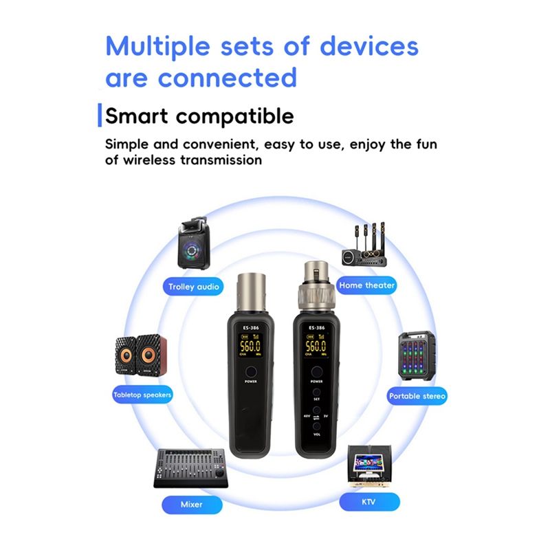 Uhf Wireless Converter Xlr For Microphone Guitar Transmitter Receiver Adapter_voghion.com
