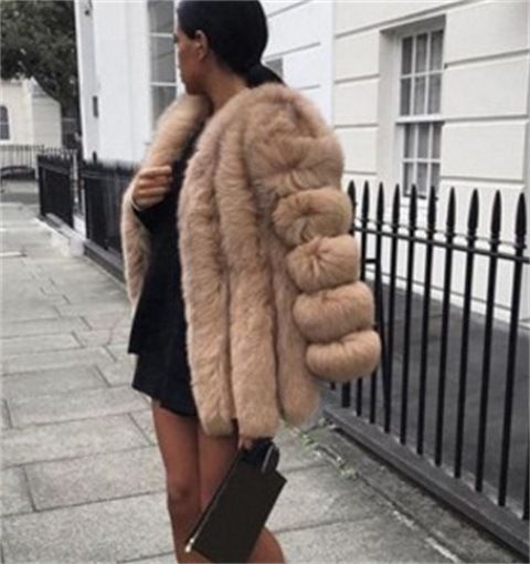 Abbigliamento da donna, cardigan invernale da donna caldo, sobrio, di lusso, con scollo rotondo, a maniche lunghe, felpato, alla moda, temperamento, cappotto da donna_voghion.com