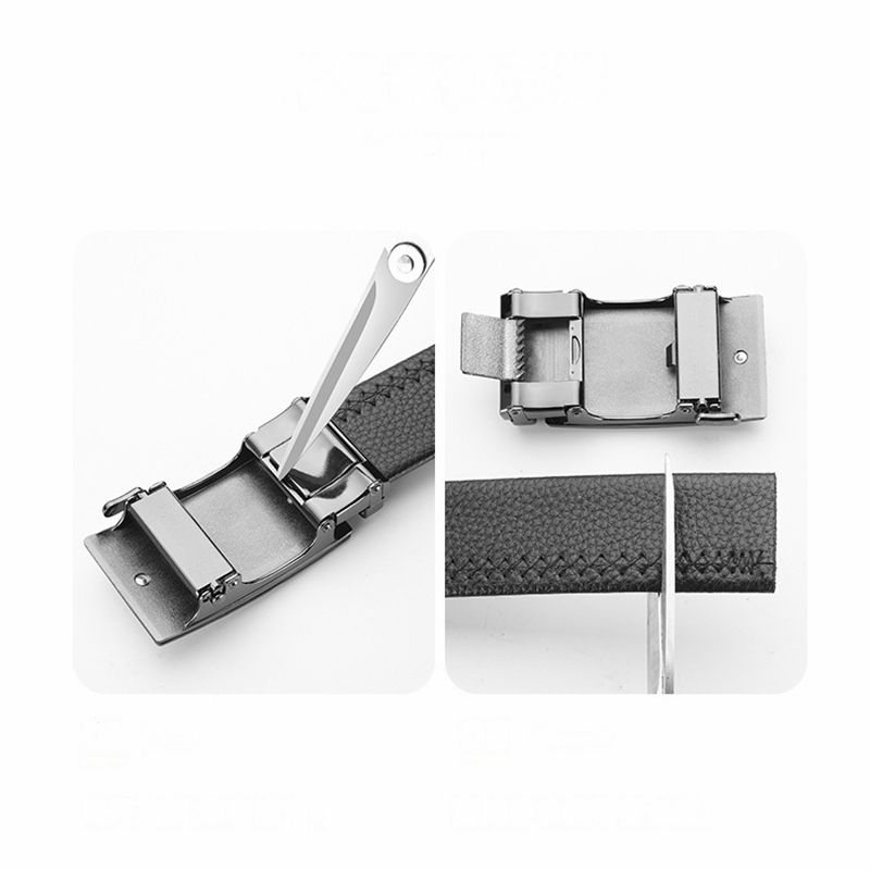 VOOTHOST Curele pentru bărbați de înaltă calitate, cu cataramă automată, din piele, curea pentru blugi, F0123_voghion.com