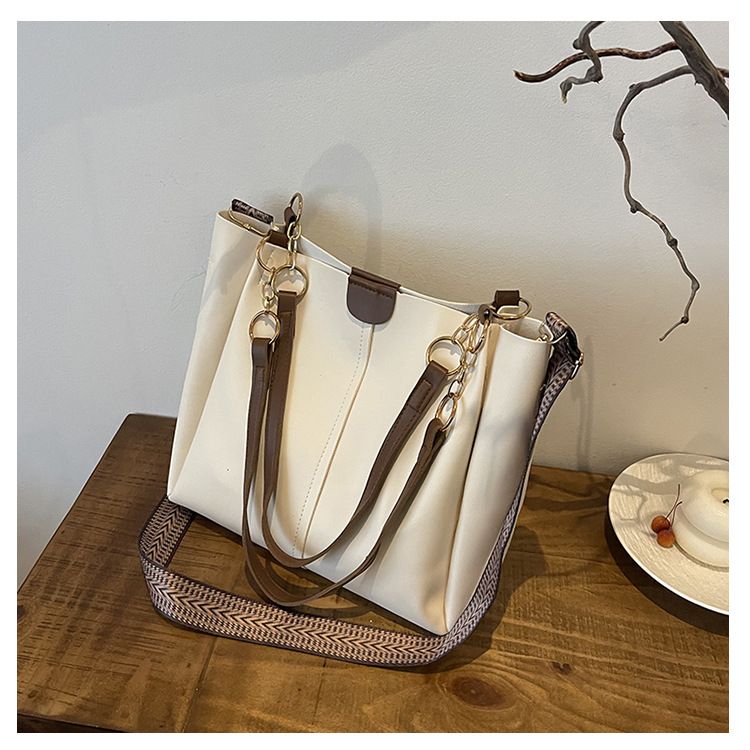 Borse da donna, due pezzi, grande capacità, nuova borsa da pendolare alla moda, semplice borsa a tracolla casual per donna_voghion.com