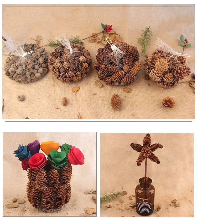 Decoration Pine Cone Acorn Flower Handmade DIY Forest Kindergarten Environmental Creation Dried Branches Wild Creative_voghion.com
