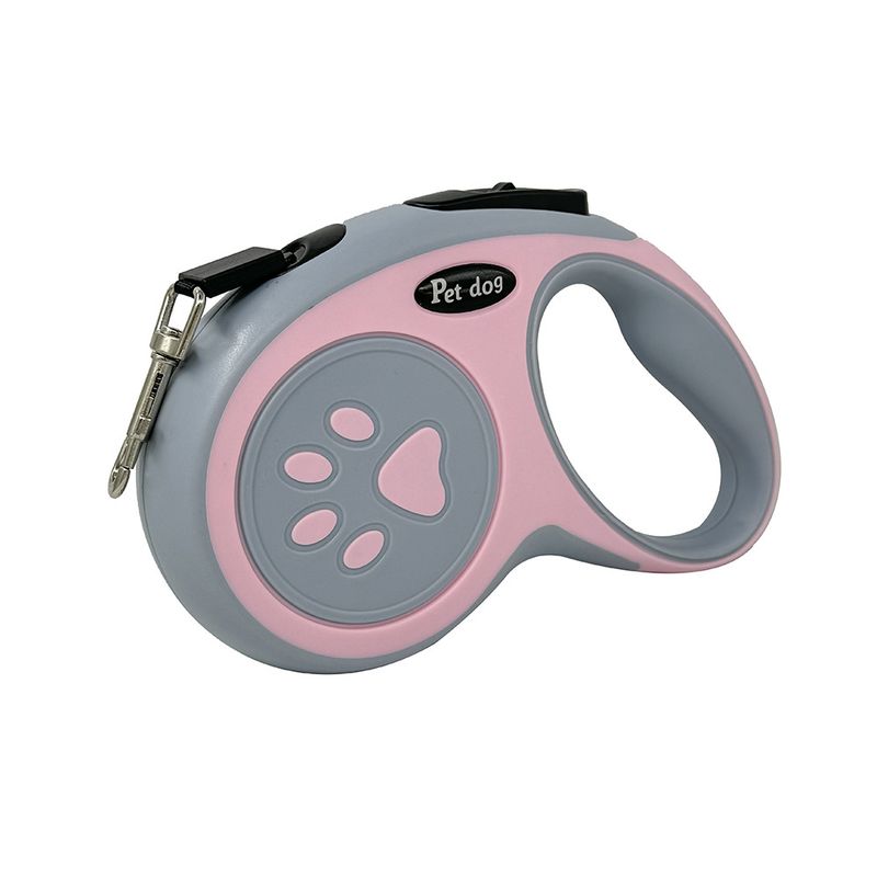 Coleira para animais de estimação automática retrátil anti-fuga portátil pequena e média corda para caminhada para cães_voghion.com