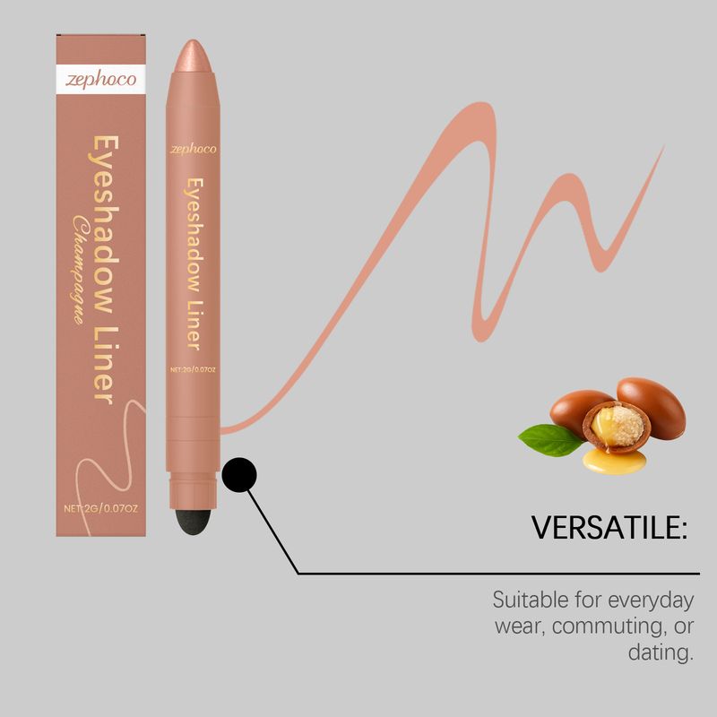 Zephoco 2-in-1 Smooth Outline Bunt Einfach aufzutragendes Augen-Make-up Modischer Eyeliner-Stift_voghion.com