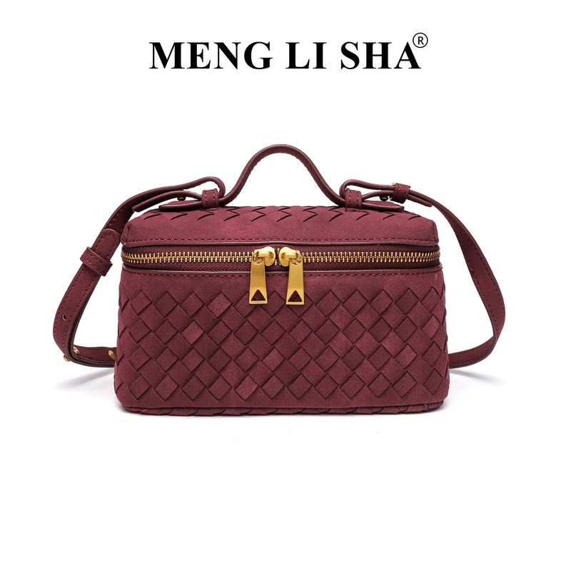 Herbst Winter Neue Matte Handgewebte Mittagessen Trendy Fashion Single Shoulder Crossbody Handheld Box Bag_voghion.com