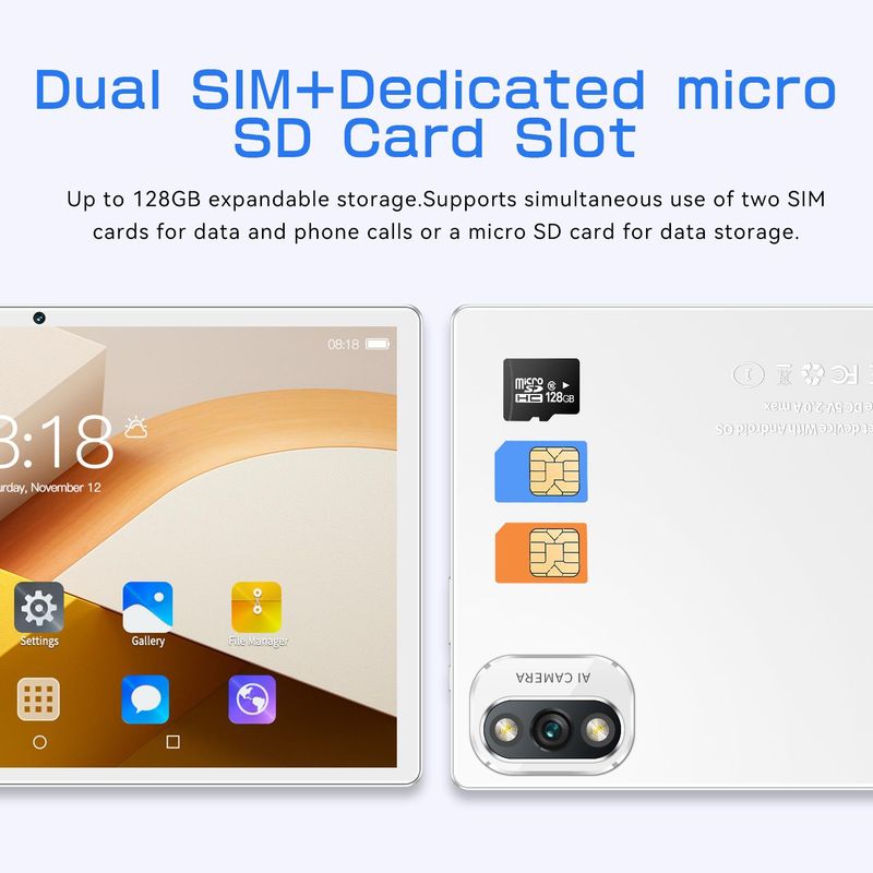 Tablette de jeu 10,1 pouces, 4 Go + 32 Go, apprentissage en ligne, nouveauté 2024_voghion.com