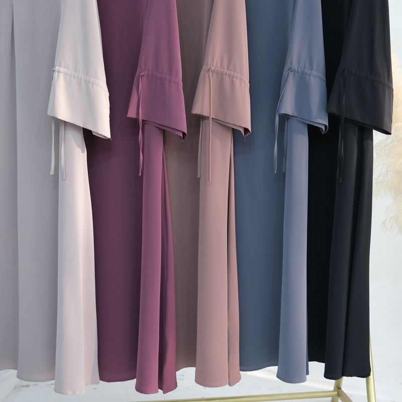 Women's Clothing Solid Color Sleeve Robe_voghion.com