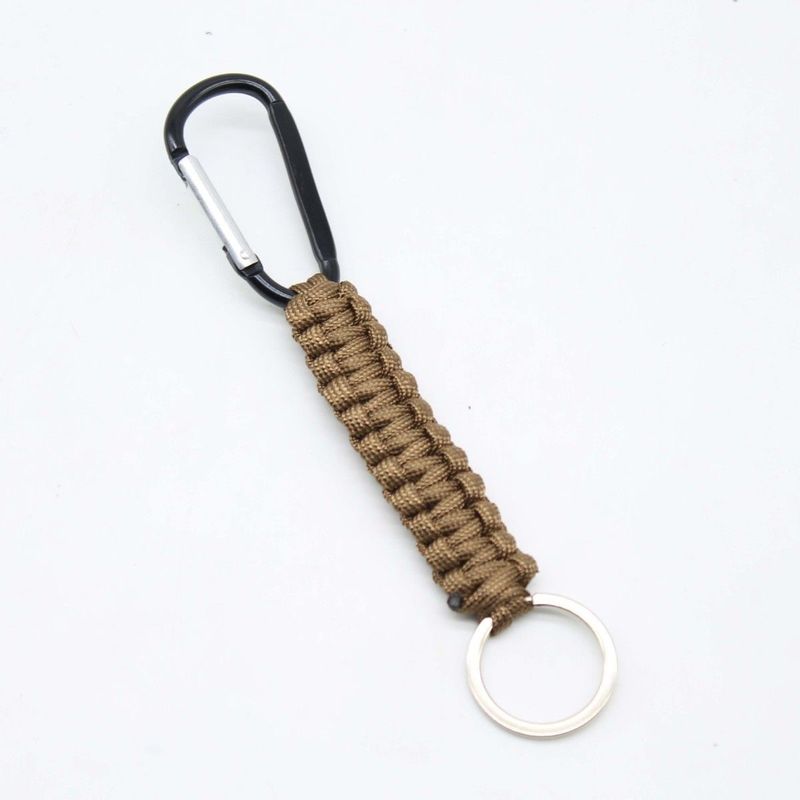 Paracord Schlüsselanhänger Schwarz Zubehör Anti-Lost Woven Personalisierte Haken Anhänger Einfache Multi-Funktionale_voghion.com