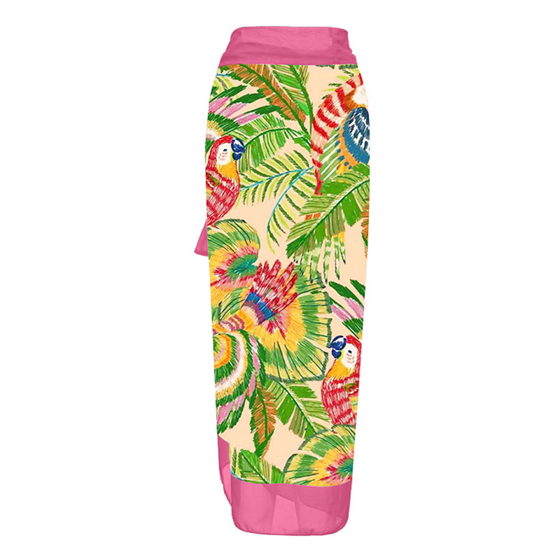 One-piece Swimsuit Women's V-Neck Belly Covering Slim Skirt Style Hot Spring Beach Skirt_voghion.com