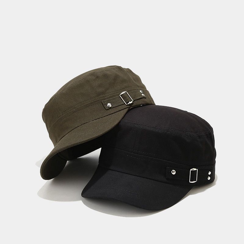 Vintage Men'S Military Caps Cotton Breathable Baseball Men Women Adjustable Cadet Army Cap Classic Flat Top Sun Hat_voghion.com