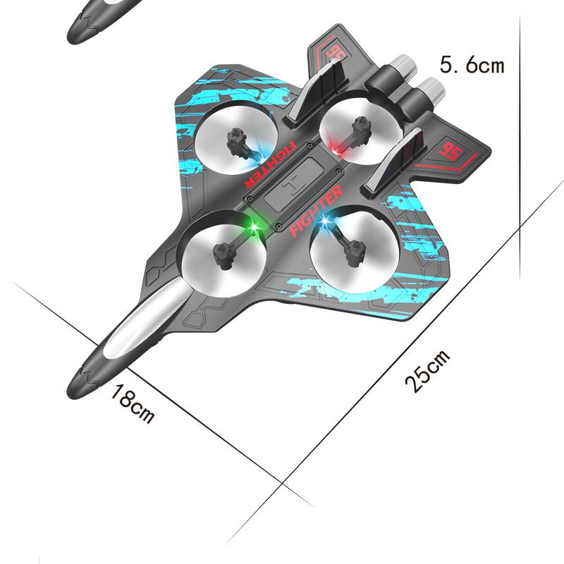 Espuma controle remoto aeronave drone planador queda resistente quadricóptero brinquedos infantis_voghion.com