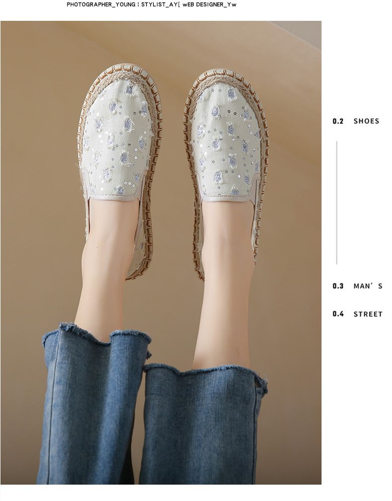 Απόδοση κόστους Παλιό Πεκίνο Ethnic Style Γυναικείο Ύφασμα 2024 Καλοκαίρι Νέο Αναπνεύσιμο Casual Αντιολισθητικό One Step Λινό Χόρτο Υφαντό_voghion.com