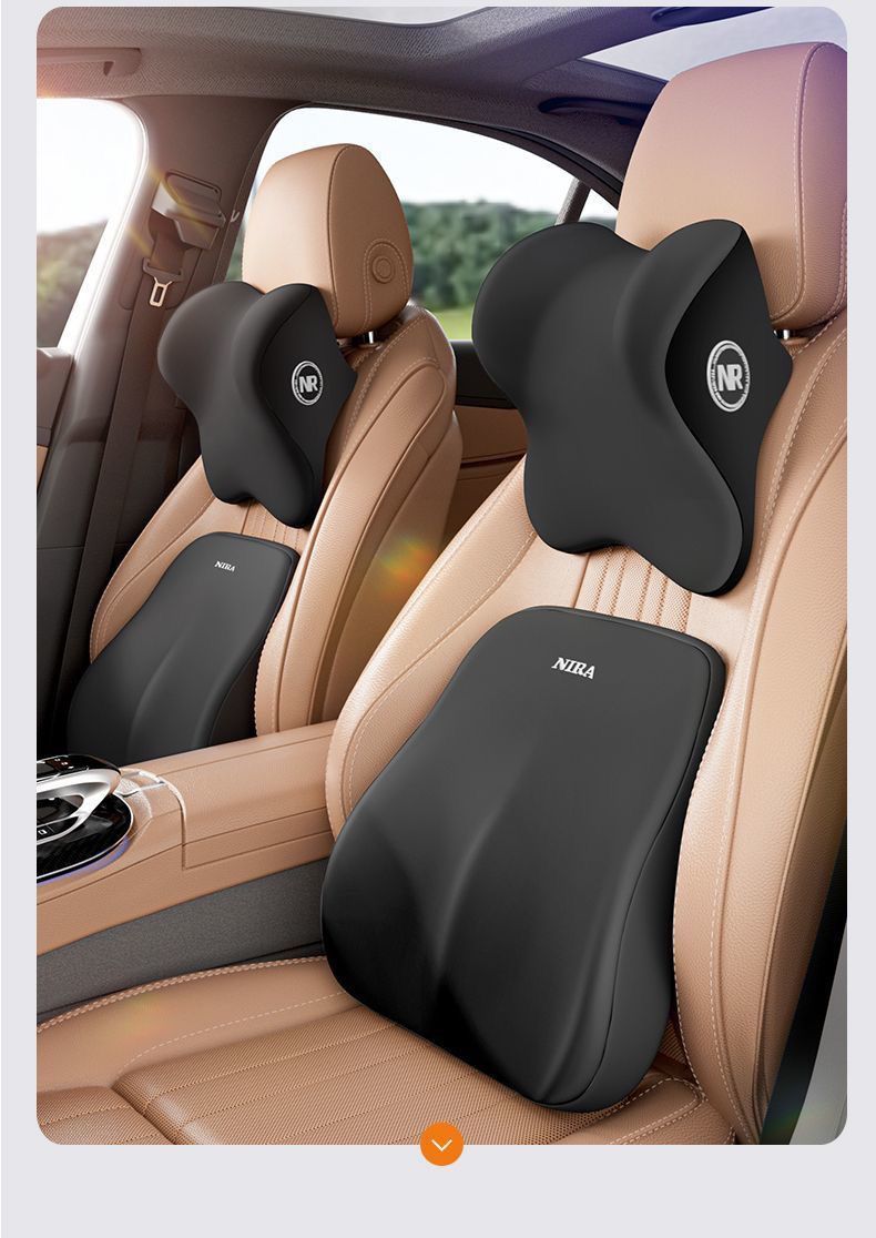 Auto Kopfstütze Lordosenstütze Auto Nackenkissen Lordosenstütze Sitz Integriertes Kissen Rückenkissen Auto Lordosenstütze Sitzanzug_voghion.com