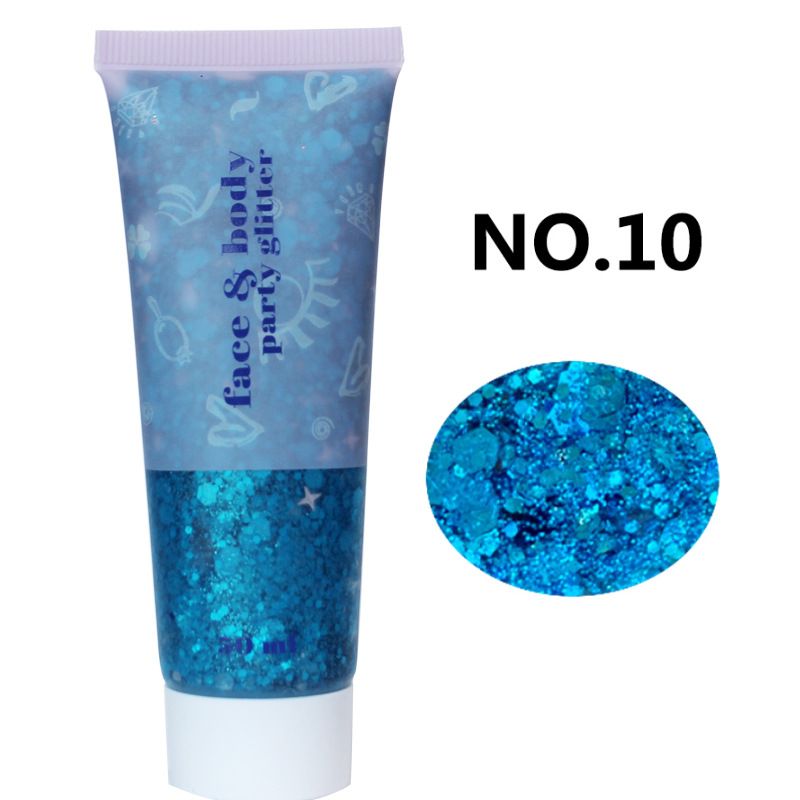 Gel Paste Mermaid Scale Body Glitter Stage Ombretto Brillante Colorato Iridescente Danza_voghion.com