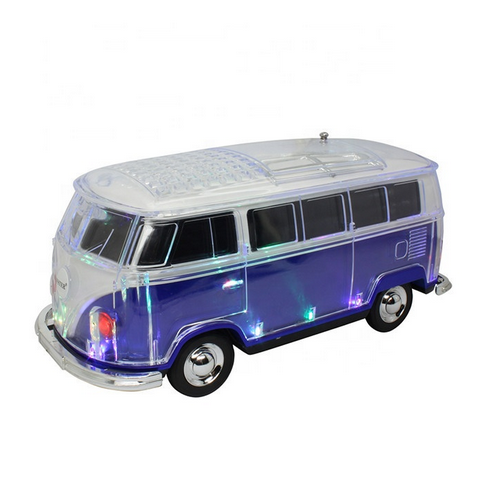 EONKO WS-267BT Crystal Car Shape Bus Bluetooth Speaker with TF USB FM AUX Handsfree LED Light_voghion.com