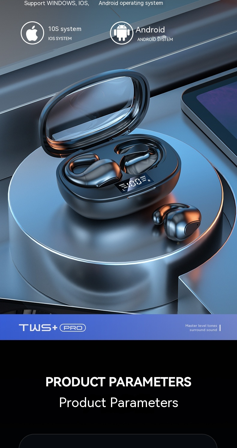 Nuevo M32 True Wireless Clipping Bluetooth 5,3 conducción ósea dos oídos sin reconocimiento uso de auriculares de largo alcance_voghion.com
