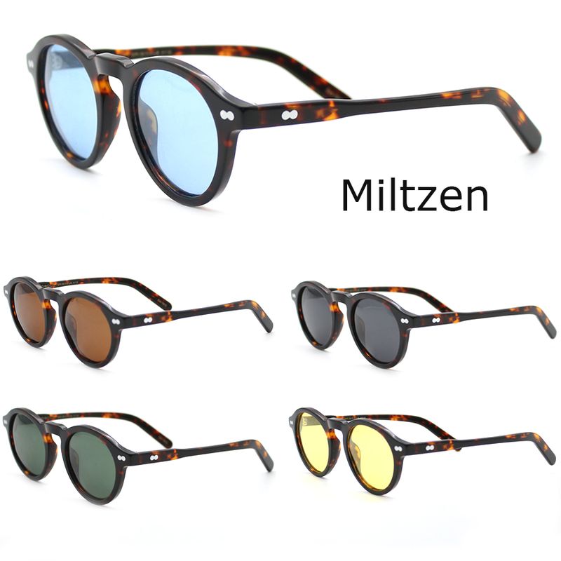 Novidades Moda Johnn Depp Óculos de Sol Masculino Feminino Polarizados Óculos de Sol Marca Vintage Armação de Acetato Miltzen Eeglasses Top_voghion.com