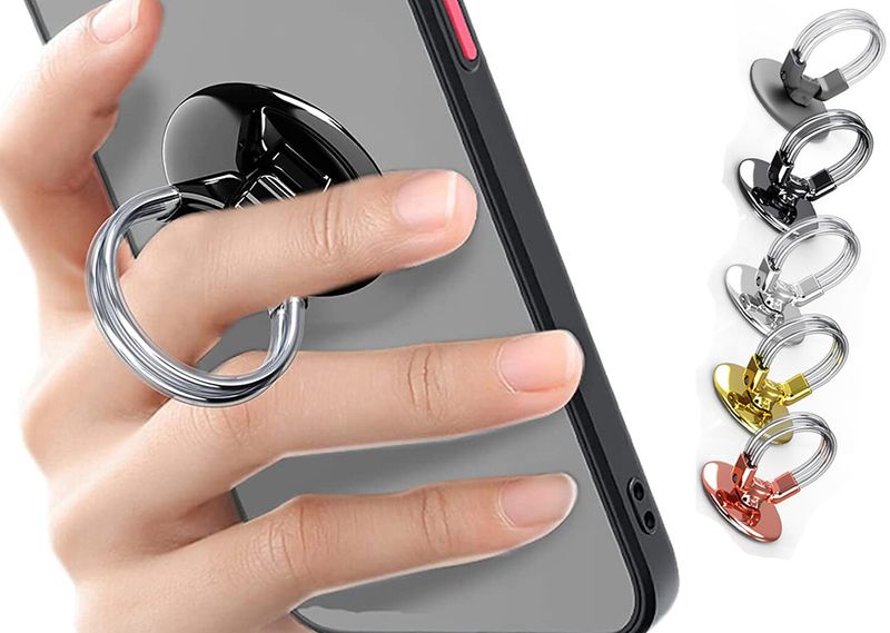 Mobile Finger Ring Grip Car Air Vent Cell Phone Mount Holder Stand Kickstand_voghion.com