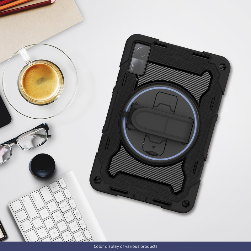 Hülle für Xiaomi Redmi Pad 10.6" Schutzhülle für Tablet mit 360° drehbarem Ständer, Handschlaufe und Schultergurt, Fallschutz_voghion.com