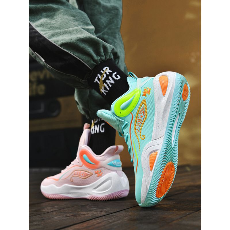 Scarpe da basket Yuanyang da uomo, traspiranti, sneakers alte, nuove_voghion.com