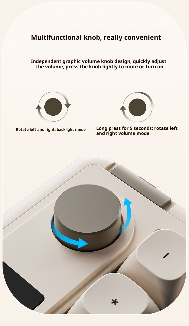 L98 98-Tasten-Kompakt-Kabellose Mechanische Tastatur Mit RGB-Hintergrundbeleuchtung, Knöpfen Und Display | 2,4G Bluetooth Typ-C Triple-Mode-Tastatur Für PC Und Mac_voghion.com