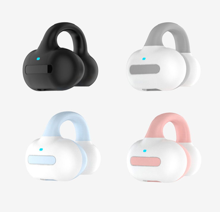 M-S8 Clip-On Bluetooth-Kopfhörer, neue kabellose Stereo-Kopfhörer mit Clip, Einzelohr-Kopfhörer, Lautstärkeregelung für Laufen, Business, Luftleitung_voghion.com