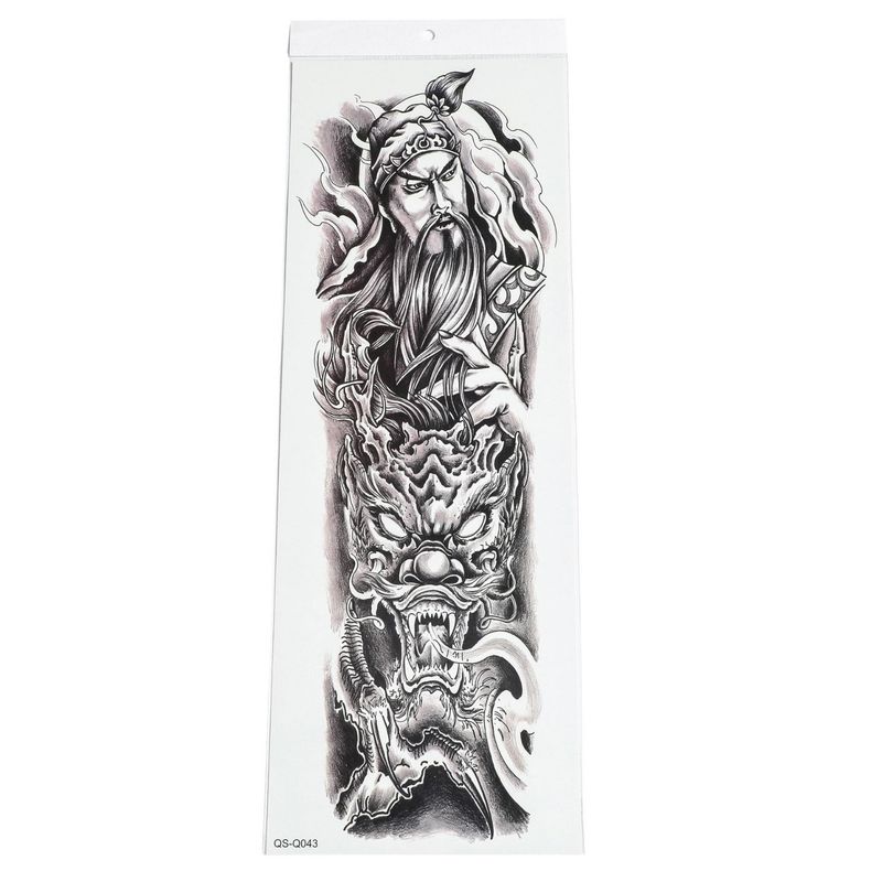 Autocollant de tatouage de bras de fleur entière unisexe en option_voghion.com