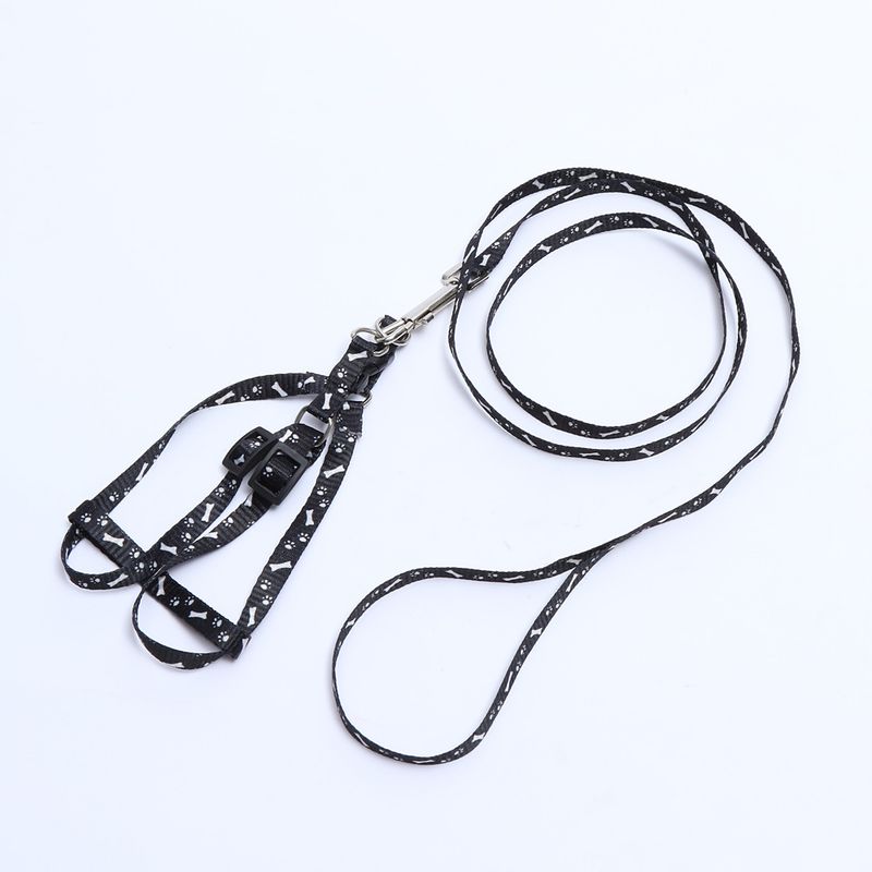 1.0cm Printed Chest Harness Leash For Small Breed Dogs, VIP, Cost-Effective Sale In 6 Colors_voghion.com