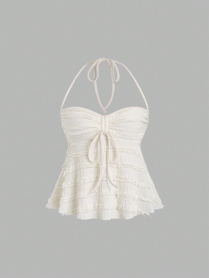Bretelle da donna con scollo all'americana e lacci irregolari, bretelle estive sexy e calde in maglia_voghion.com