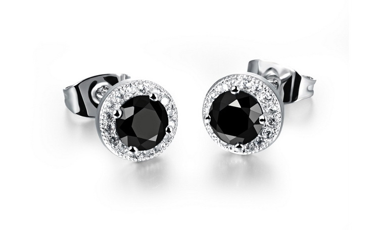 Joias unissex Moda brincos de cobre moda nicho design temperamento simples brincos cravejados de diamantes cheios de diamantes_voghion.com