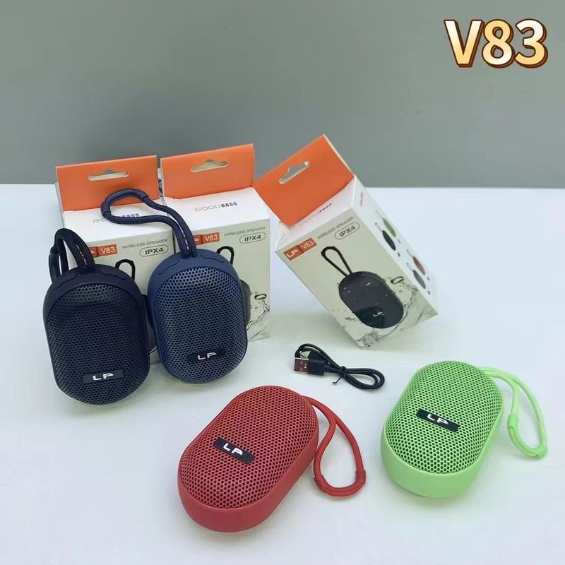 Nuevo subwoofer inalámbrico Bluetooth LP-V83 para exteriores, altavoz portátil impermeable con inserción de tarjeta mini, regalo_voghion.com