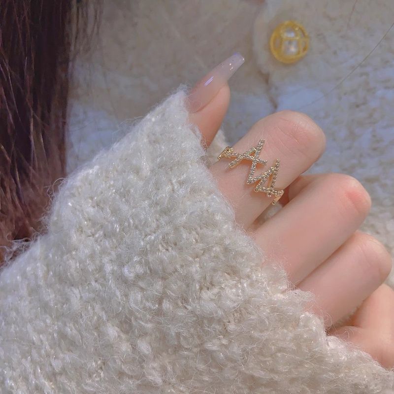 Avautuva ketju, pyöreä hopeinen, puhdas zirkoni, naisten lokerokuvio, etusormi, muodikas ja hieno kerrostettu kuvio, sormi,_voghion.com