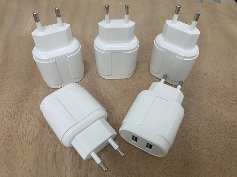 syct 5V1A European Standard Mobile Phone Head Suitable For Dual USB Charger Fast Charging_voghion.com