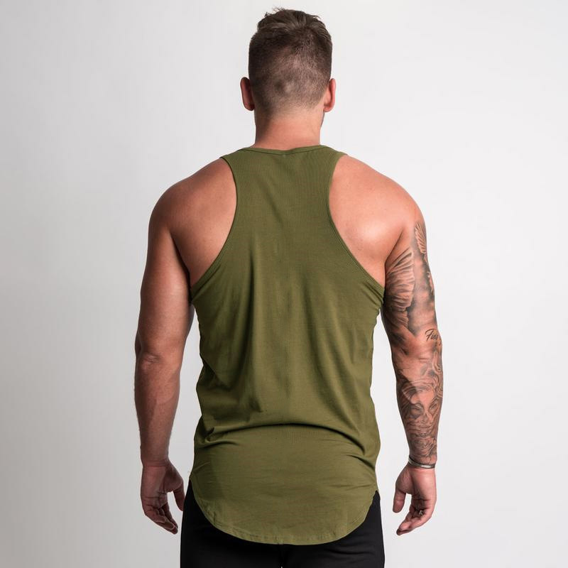 Glatte Platte Solide Sommer Ärmelloses Sport Tank Top männer Fitness Tank Top Reine Baumwolle Running Training Kleidung_voghion.com