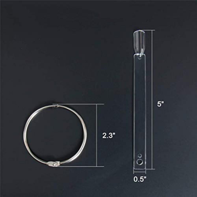 Pack Of 50 Nail Art Tips Ring Sticks Transparent Colour Card Plates Nail Polish Display Ring Sticks Nail Salon Exercises Display Nail Tips_voghion.com