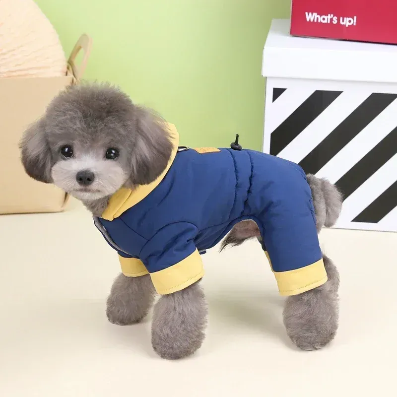 Manteau d'hiver chaud et isolant avec anneau en D, veste pour chiots de petite et moyenne taille, combinaisons et costumes pour chihuahua, par PawParty Store_voghion.com