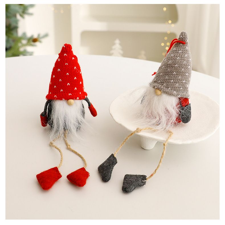 Eşsiz Şapkalı Noel Cücesi Süslemeleri - Ev, Ofis ve Tatil Sergileri İçin Şenlikli İskandinav Tarzı Figürler_voghion.com