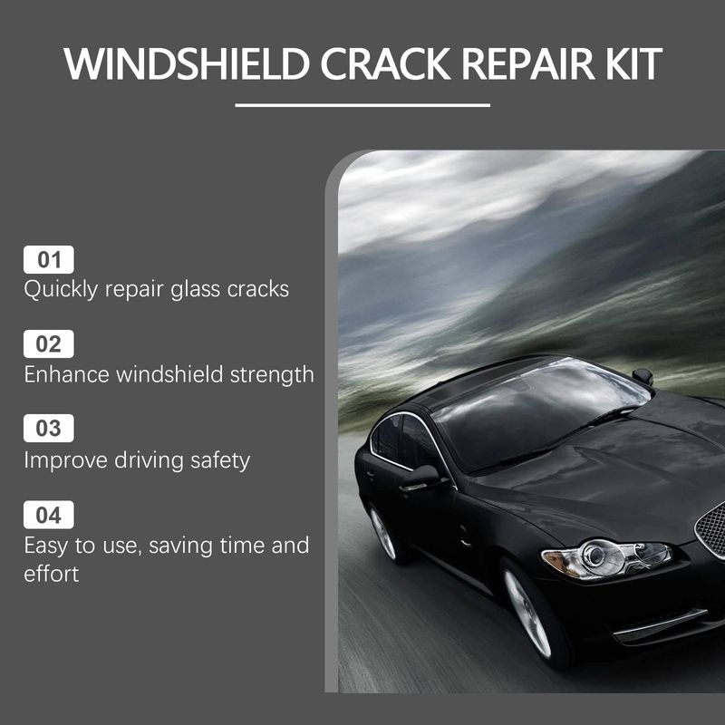 Rayhong Car Windshield Repair Drops Front Windshield Repair Fluid Set For Quick Repair Of Cracks_voghion.com