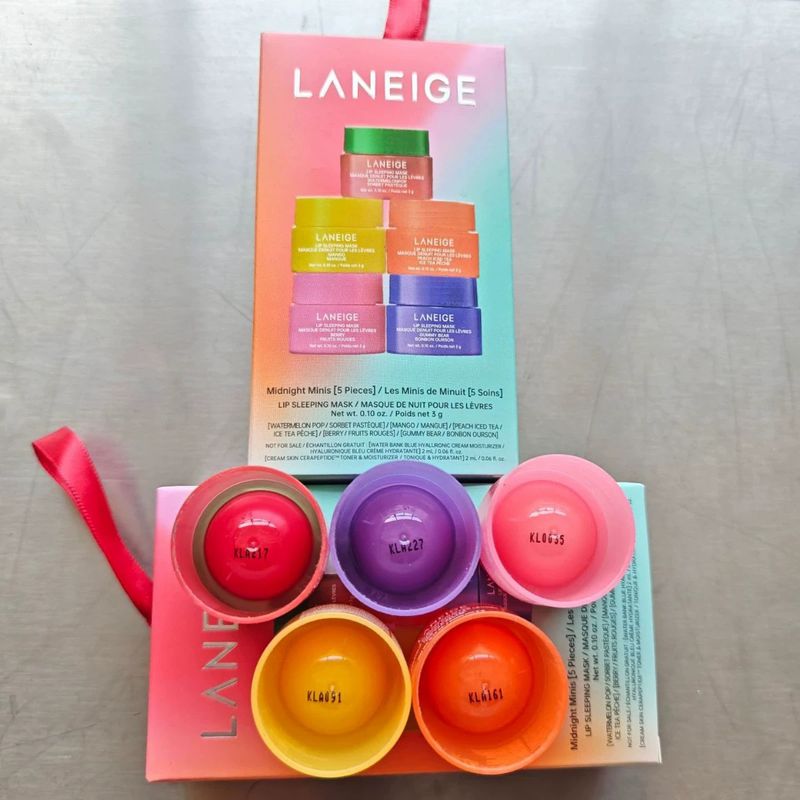 Han Guolan/Strawberry Series Balm Sample 3g Five-Piece Set Mask Lip Cream Moisturizing_voghion.com