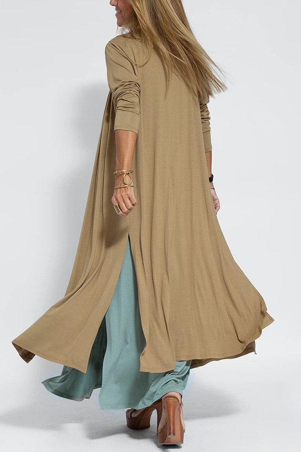 Robe pull de couleur unie pour femmes, col en v, veste cardigan, costume pour femmes, nouvelle collection_voghion.com