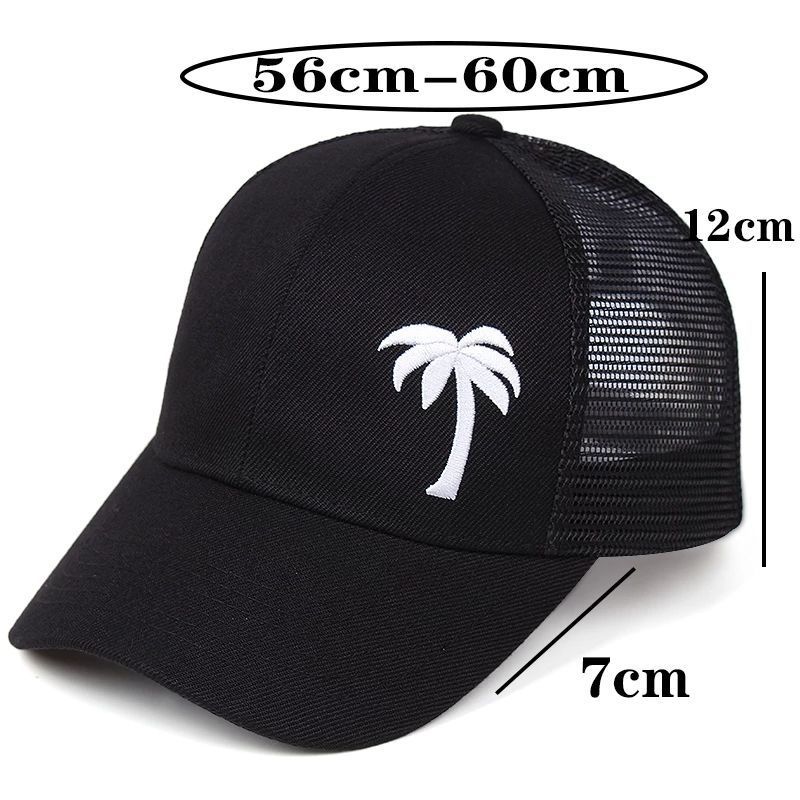 Casquette de baseball pour homme Chapeau en maille respirante Chapeau de conducteur de camion de pêche en plein air_voghion.com