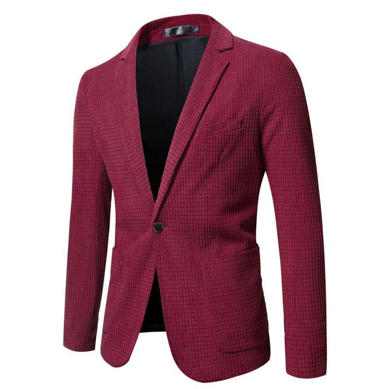 Giacca da uomo in velluto a coste britannico slim fit versione coreana casual da uomo 2024_voghion.com