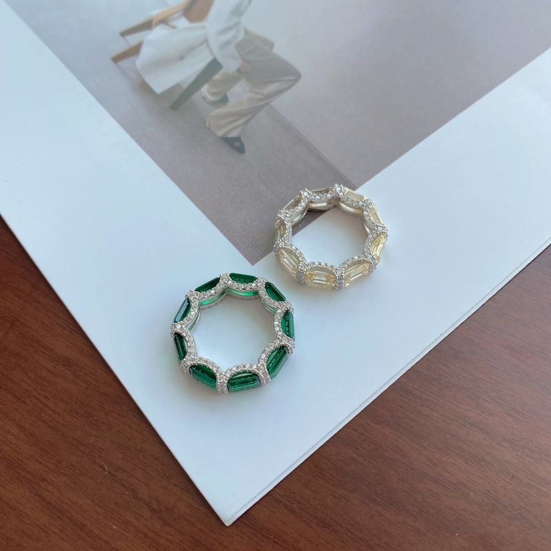 Heiße Verkäufe Heiße Verkäufe TBCYD Smaragd High Carbon Diamant Eternity Ringe Für Frauen S Sier 5A Zirkon Edelstein Hochzeit Band Finger Ring Fein_voghion.com