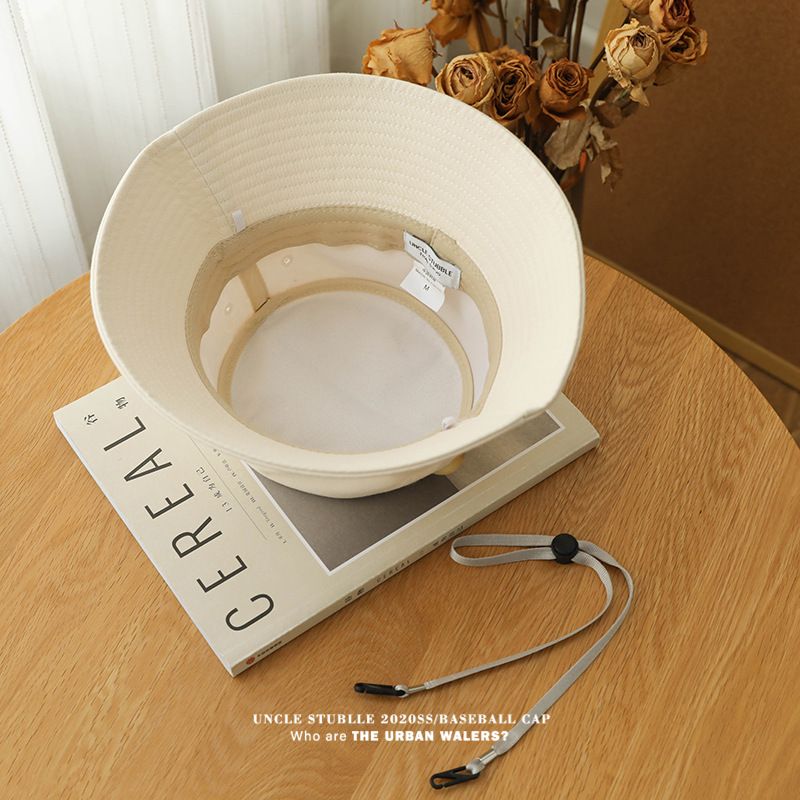 Cappello da pescatore giapponese tinta unita - Cappello da sole con tesa larga per teste grandi (protezione UV UPF50+, cappello estivo unisex)_voghion.com