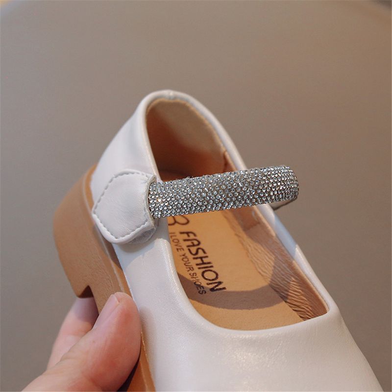 Pantofi de toamnă pentru fete Laofers crystal Morden, din piele în trei culori, pentru copii, 26-37, cu vârf rotund, fără slip, pentru școală, dulci pentru copii_voghion.com