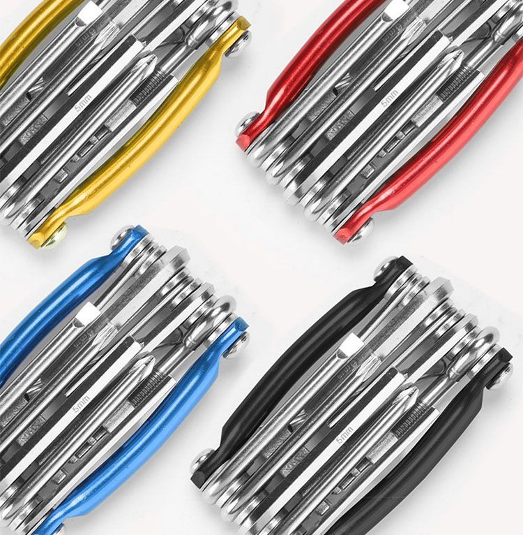 Xiqizhe Bicycle Kit 11-in-1 Mountain Road Bike Multi-Function Folding Repair Set_voghion.com