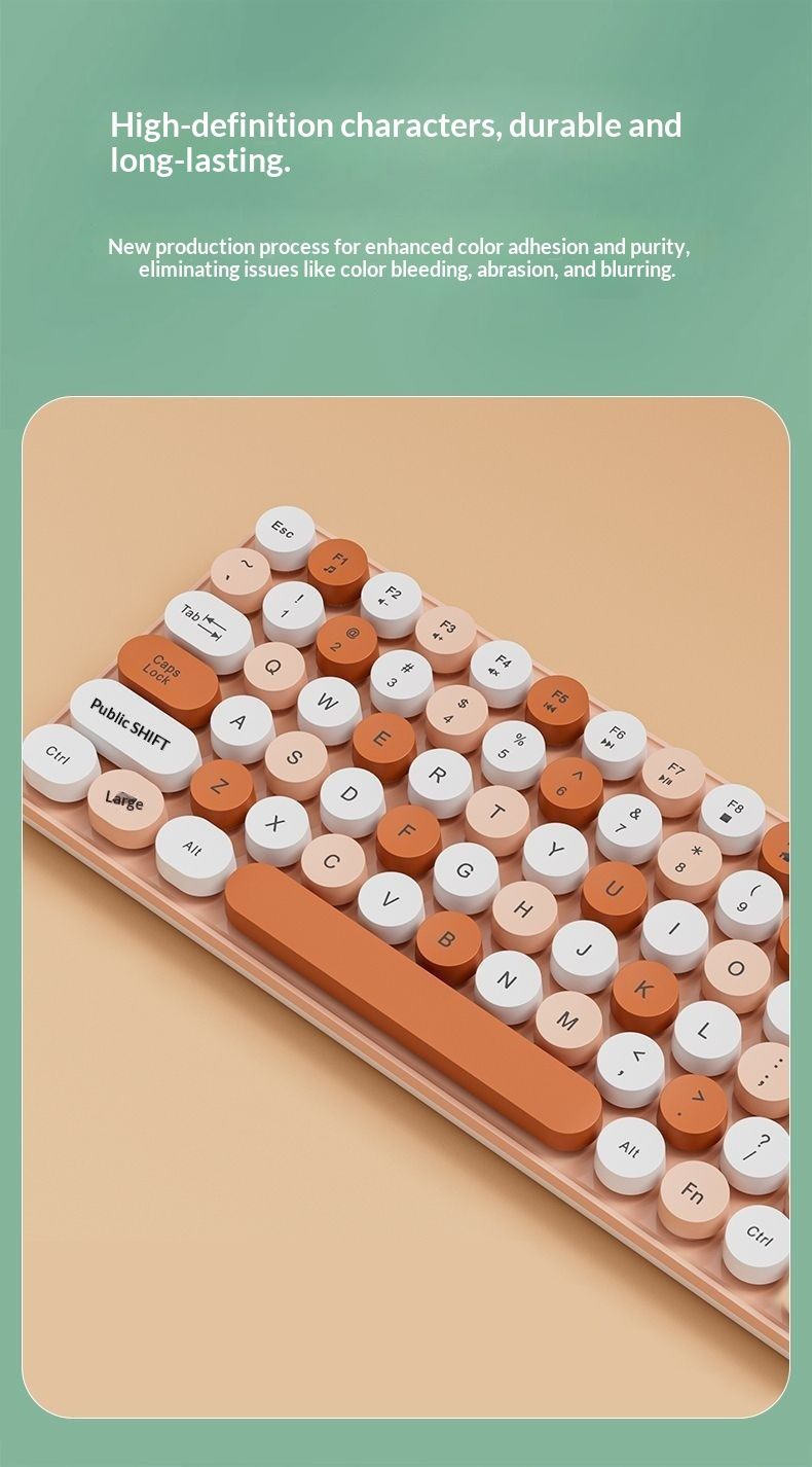 Tastiera e mouse wireless NeoGear Bluetooth per computer portatile, ricarica, ufficio, ragazze, carino, e-sport, portatile, silenzioso, doppia modalità_voghion.com