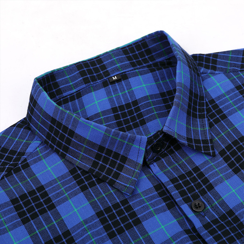 Camicie hawaiane casual da uomo transfrontaliere camicie a maniche corte da uomo del commercio estero camicie da uomo all'ingrosso camicie a quadri europee e americane_voghion.com
